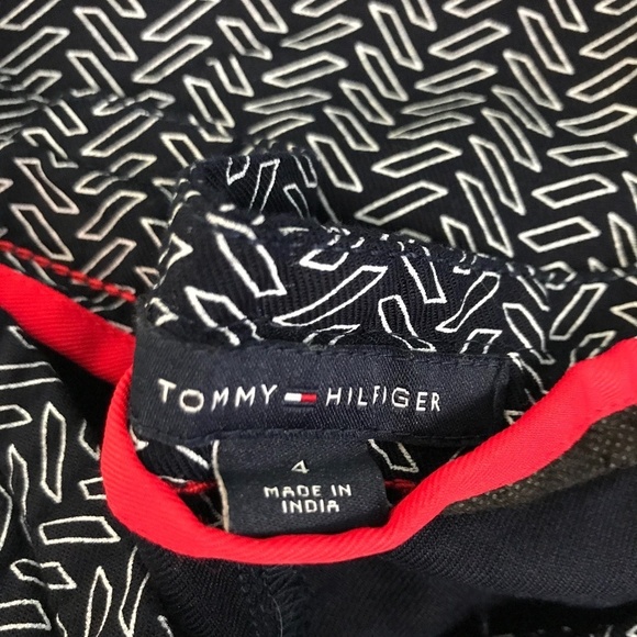 High Waist Wide Leg 100% viscose Navy pants  size4 - Picture 6 of 12